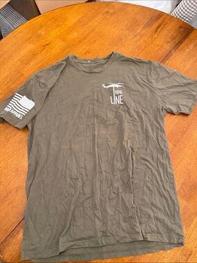 Nine Line Men’s Olive Short-Sleeve Graphic Tee xl